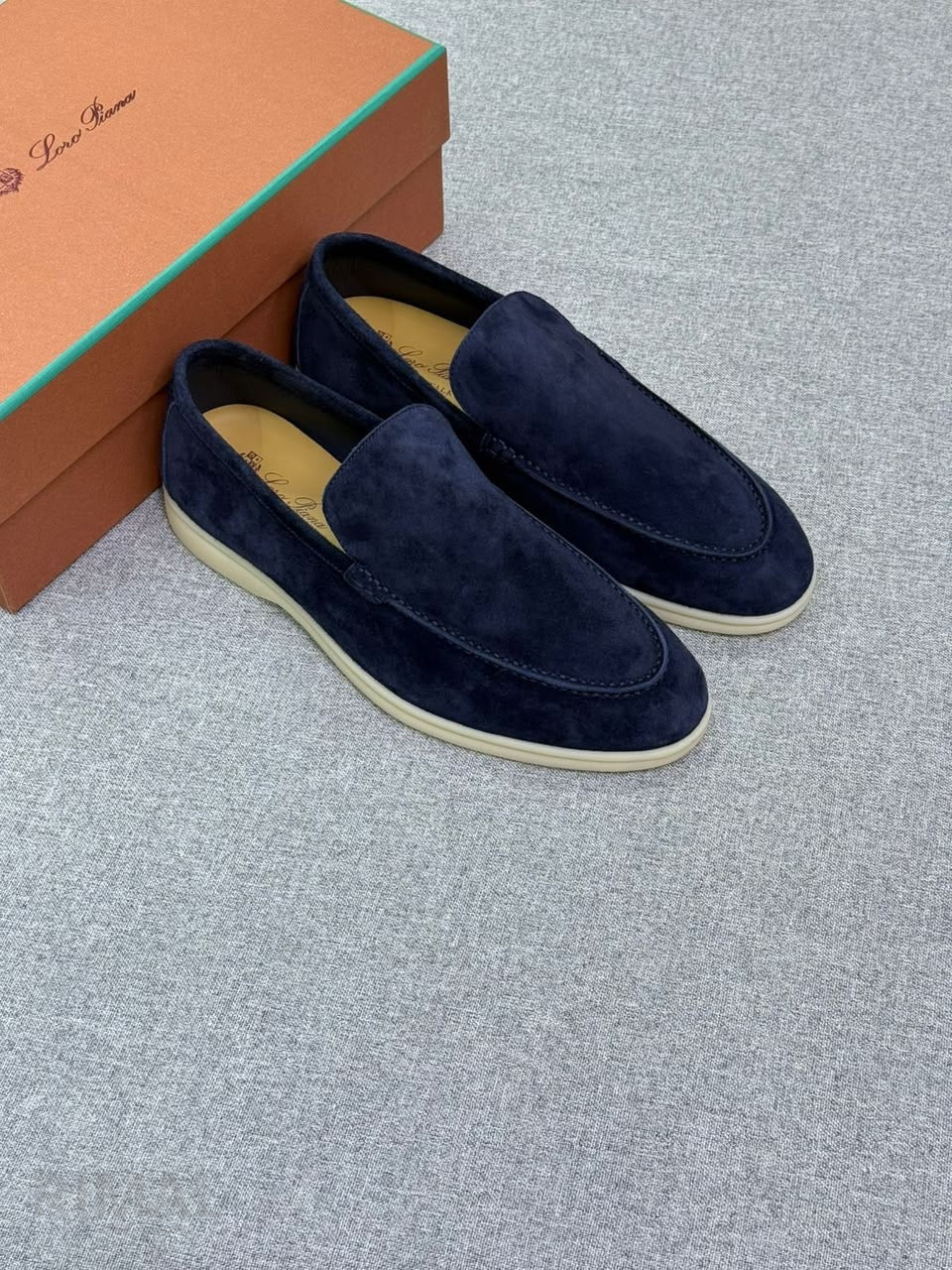 Loro Piana Summer Walk Loafers – Navy Blue - View 2