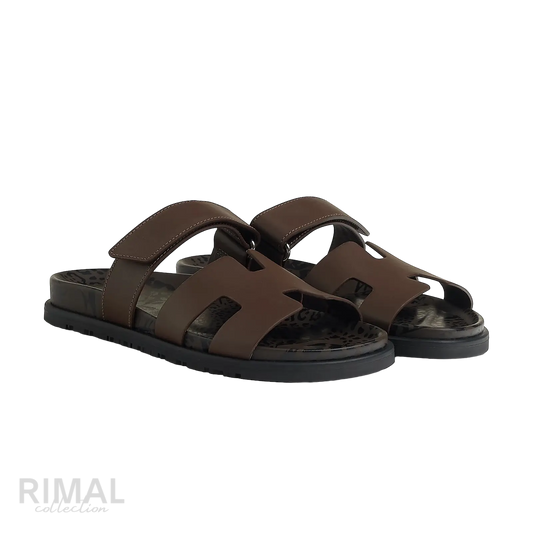 Hermès Chypre Sandals – Écorce - View 1