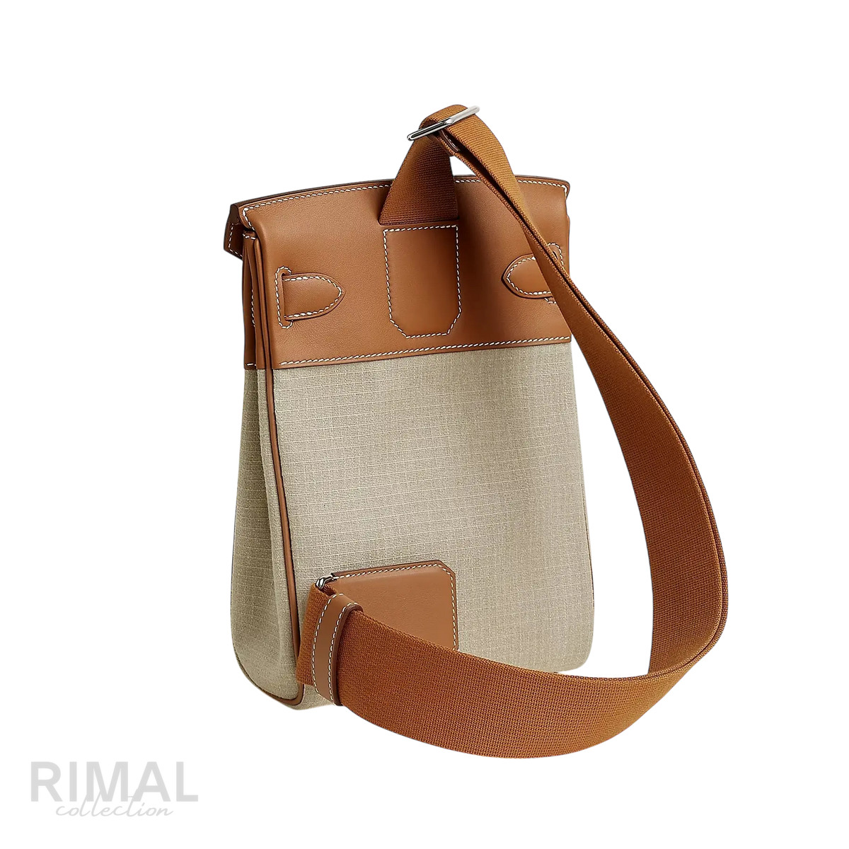 Hermès HAC À Dos Backpack – Ficelle / Gold - View 2
