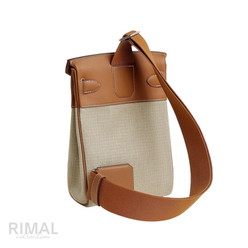 Hermès HAC À Dos Backpack – Ficelle / Gold - View 2