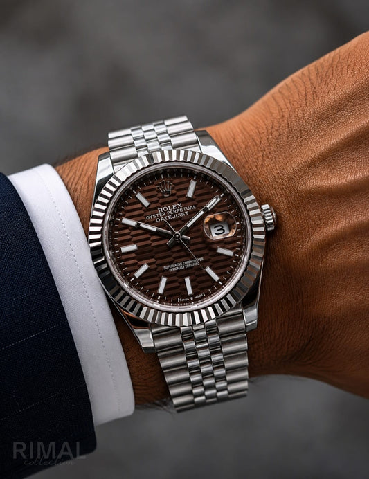 Rolex | Datejust 41 Two-Tone Oystersteel Watch – Yellow / Gold / Black – Product Image 1