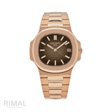 Patek Philippe Nautilus Rose Gold Brown Dial Watch