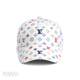 Louis Vuitton LV Multi Blue Monogram White Cap