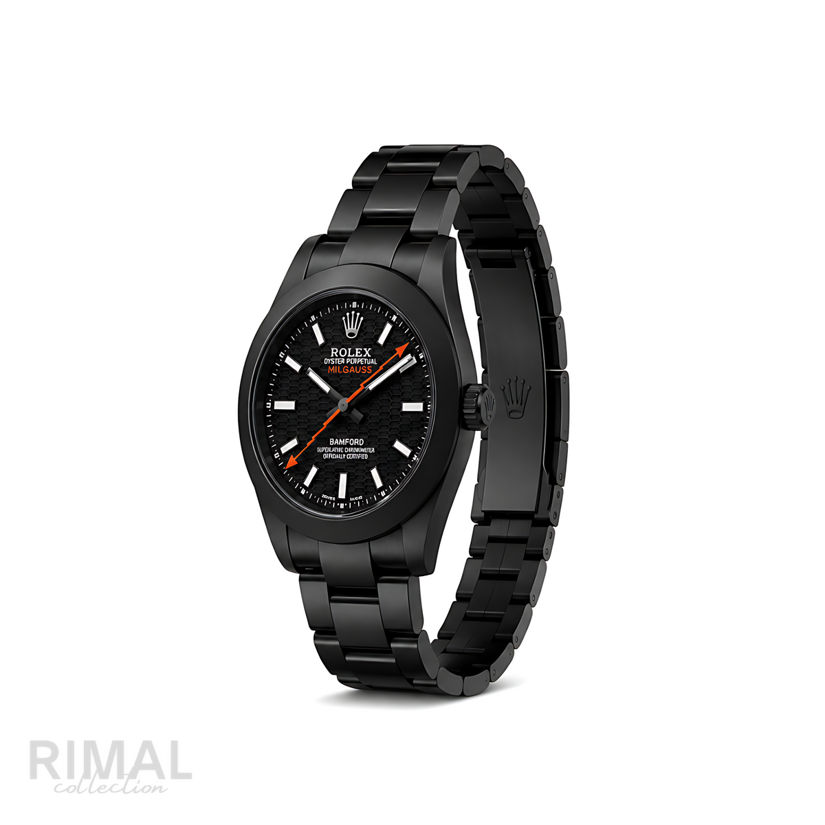 Rolex Milgauss Bamford Honeycomb Dial Matte Black Watch - image 3