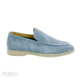 Loro Piana Summer Walk Icy Loafers – Blue