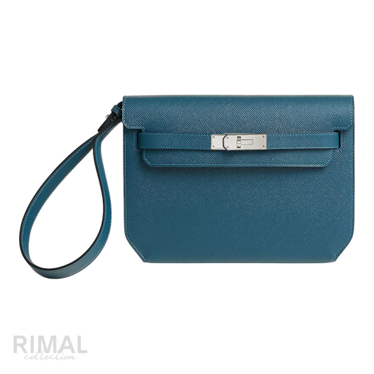 Hermès Depeche 25 Pouch – Bleu Thalassa - View 1