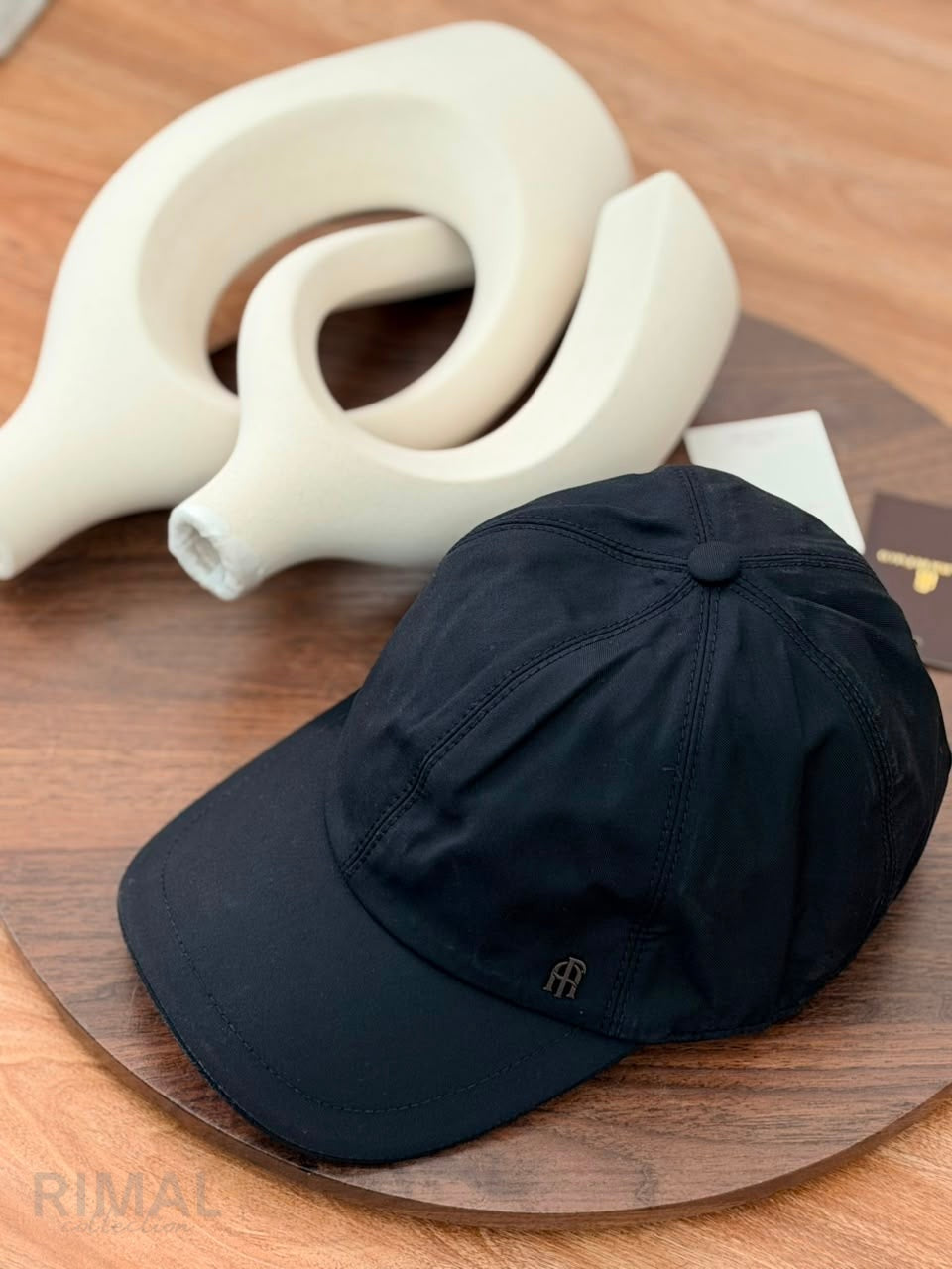 Autry | Action Shoes Washed Black Cotton Low Profile Classic Baseball Cap - View 5