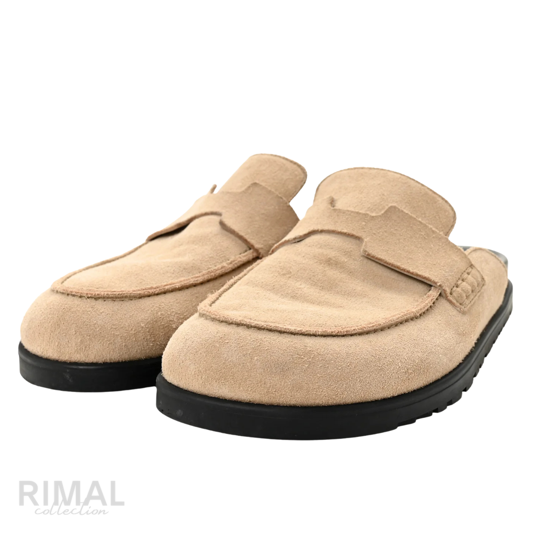 Hermès Go Mule – Beige Argile Suede – View 3