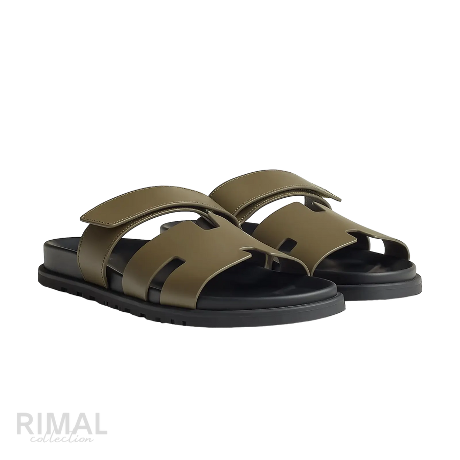 Hermès Chypre Sandals – Vert Toundra
