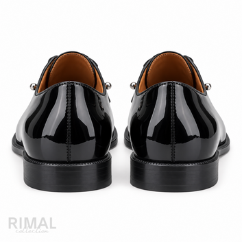 Christian Louboutin Chambeliss Derby Shoes – Glossy Black - View 1