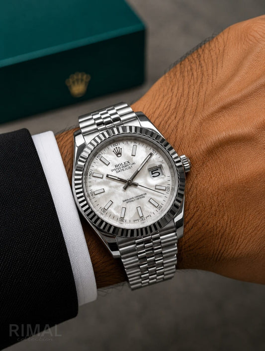 Rolex | Datejust 41 Two-Tone Everose Oystersteel Sundust Watch – Gold – Product Image 1