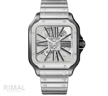 Cartier Santos de Cartier Diamond Silver Watch