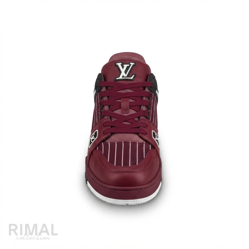 Louis Vuitton LV Trainer Sneakers – Bordeaux Red - View 2