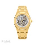 Audemars Piguet Watch | Royal Oak Double Balance Wheel Skeleton Gold