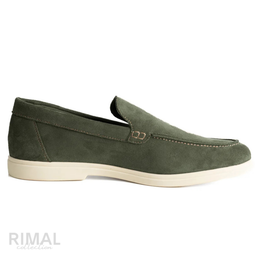 Loro Piana Footwear | Summer Walk Suede Forest Green