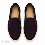 Loro Piana Footwear | Summer Walk Suede Dark Aubergine