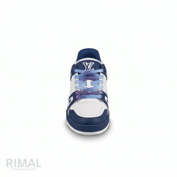Louis Vuitton LV Trainer Sneakers – Navy Blue & White - View 1