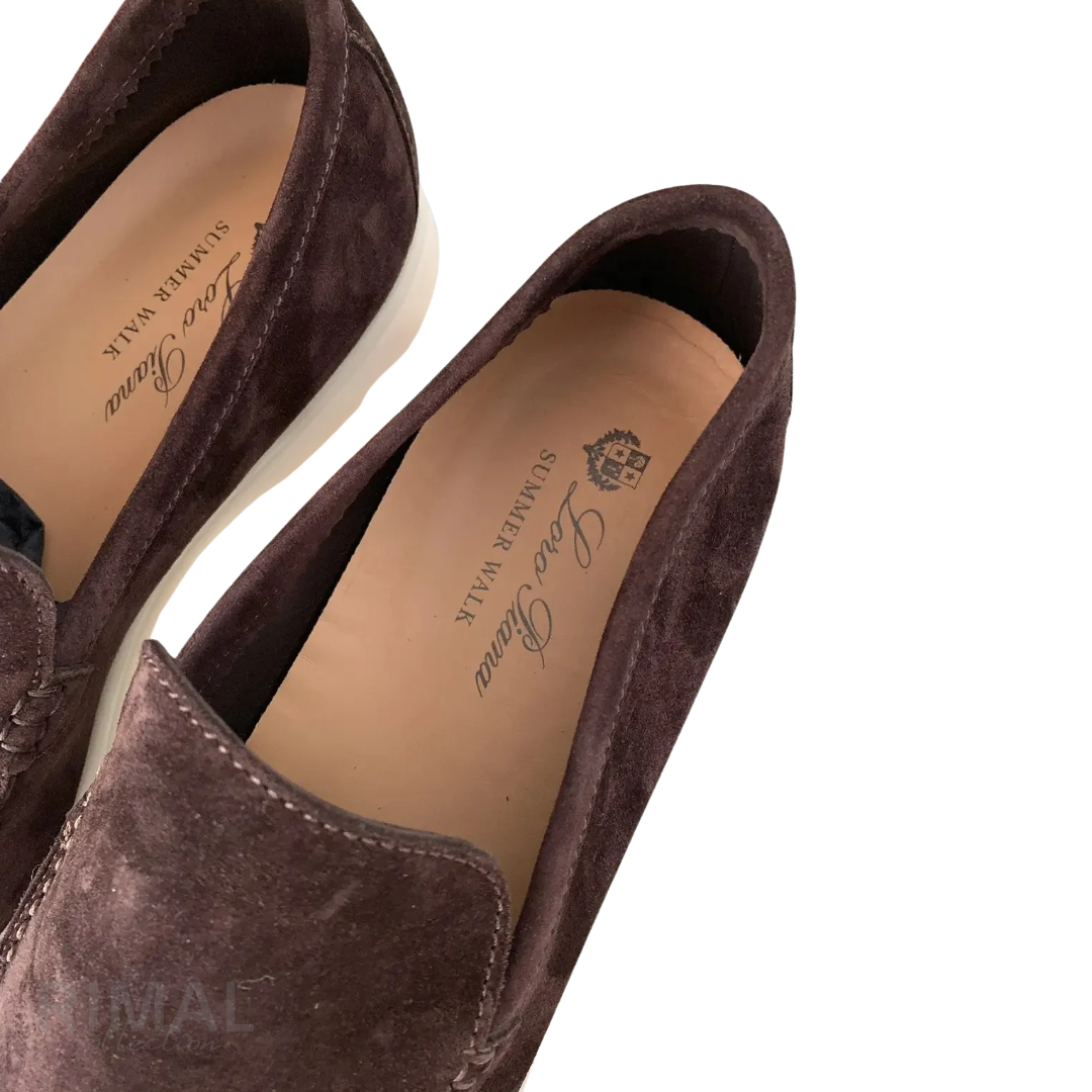 Loro Piana Summer Suede Shoes – Chocolate Brown