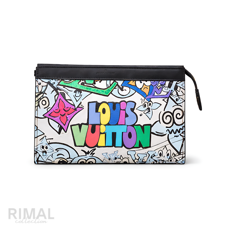 Louis Vuitton Graffiti White Multi Color Pouch