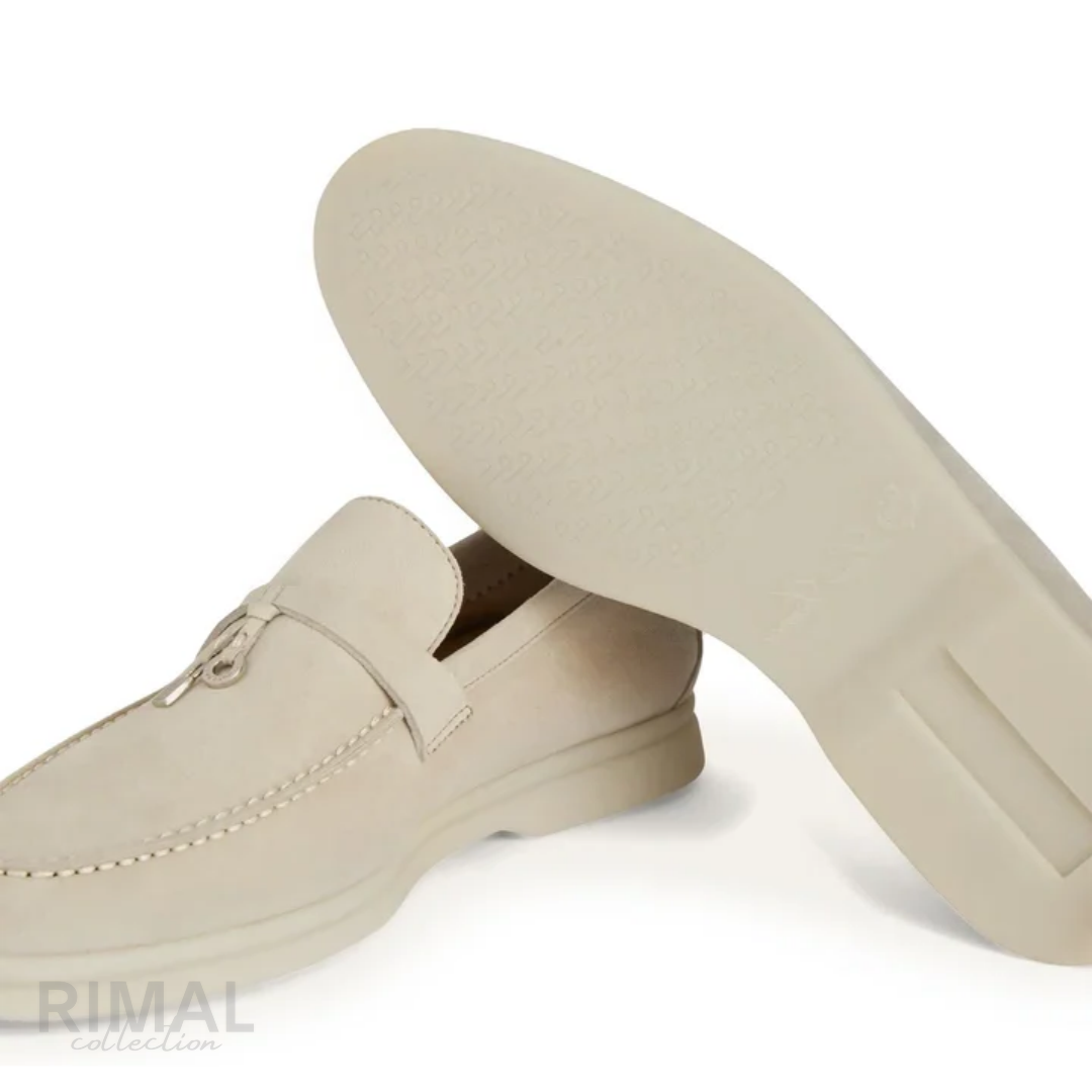 Loro Piana Summer Charms Walk Loafer – Pearl Powder – View 3