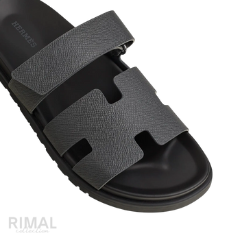 Hermès Chypre Sandals – Gris Orage - View 2