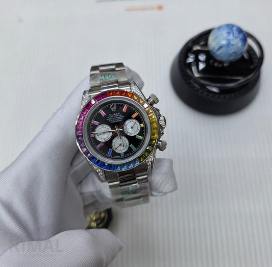 Rolex | Cosmograph Daytona Rainbow Watch – Yellow / Gold / Black – Product Image 1