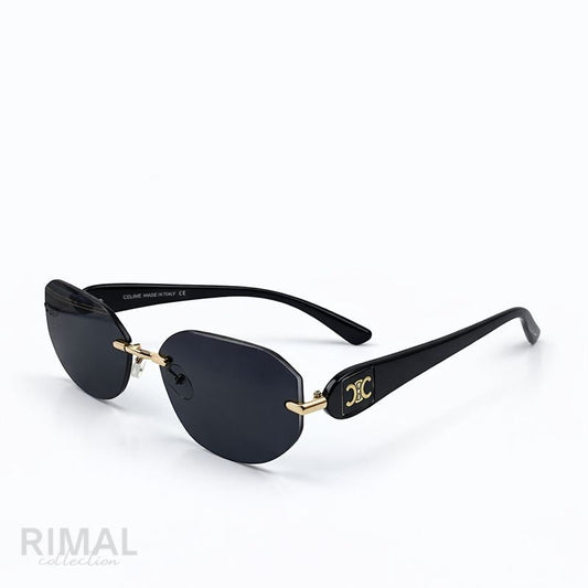 Gucci — Sleek Black-Rimmed Aviator Sunglasses