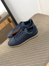 Zegna Footwear | Triple Stitch Dark Blue