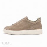 Zegna Footwear | Triple Stitch Beige Metallic