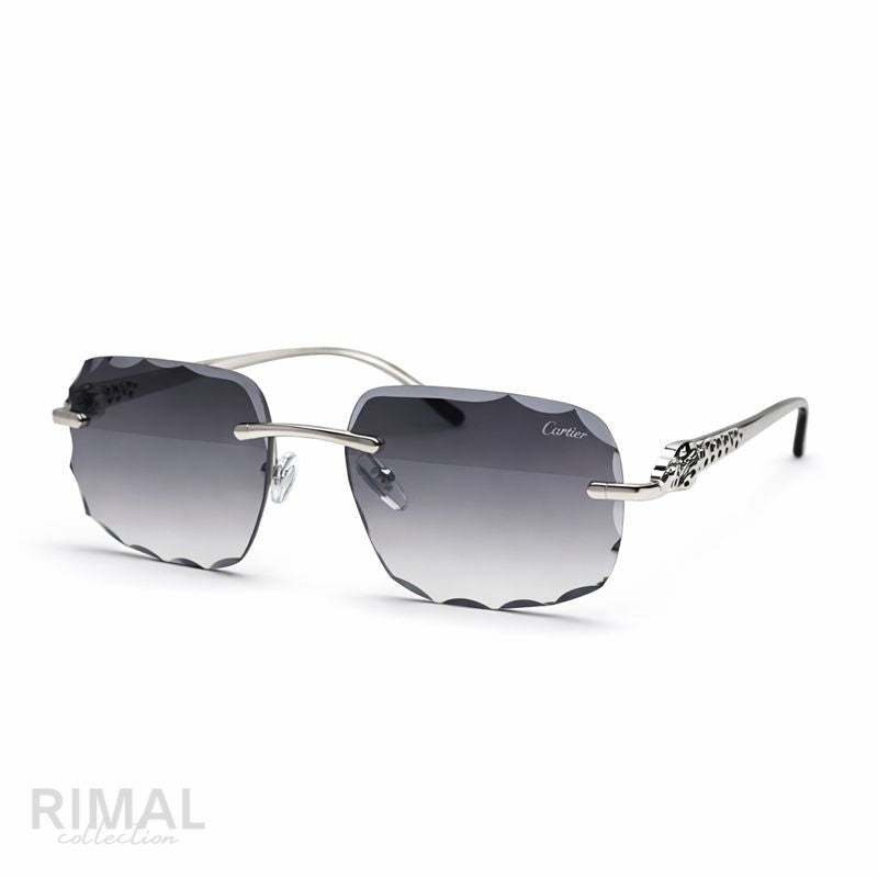 Cartier — Chic Black Aviator Sunglasses