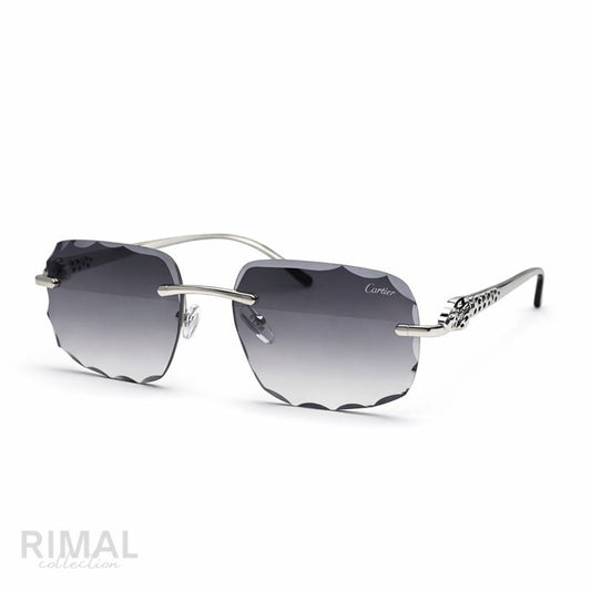 Cartier — Chic Black Aviator Sunglasses