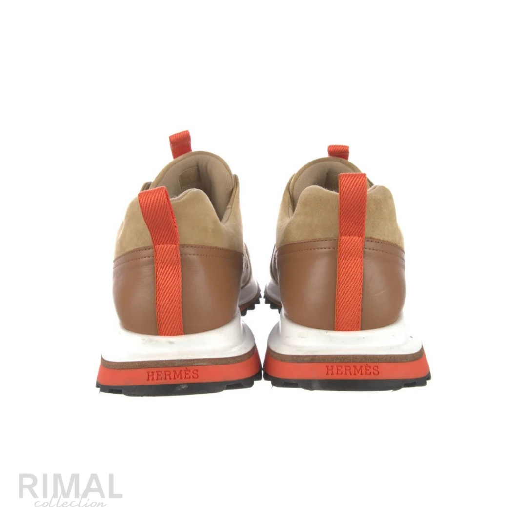 Hermès | Leader Sneakers Brown - View 2
