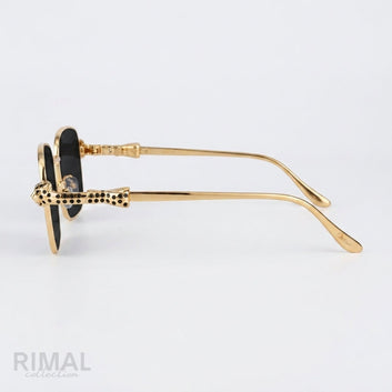 Cartier Sunglasses Gold-Tone – Black Lenses - View 2