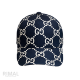 Gucci GG Logo Jumbo Blue Cap
