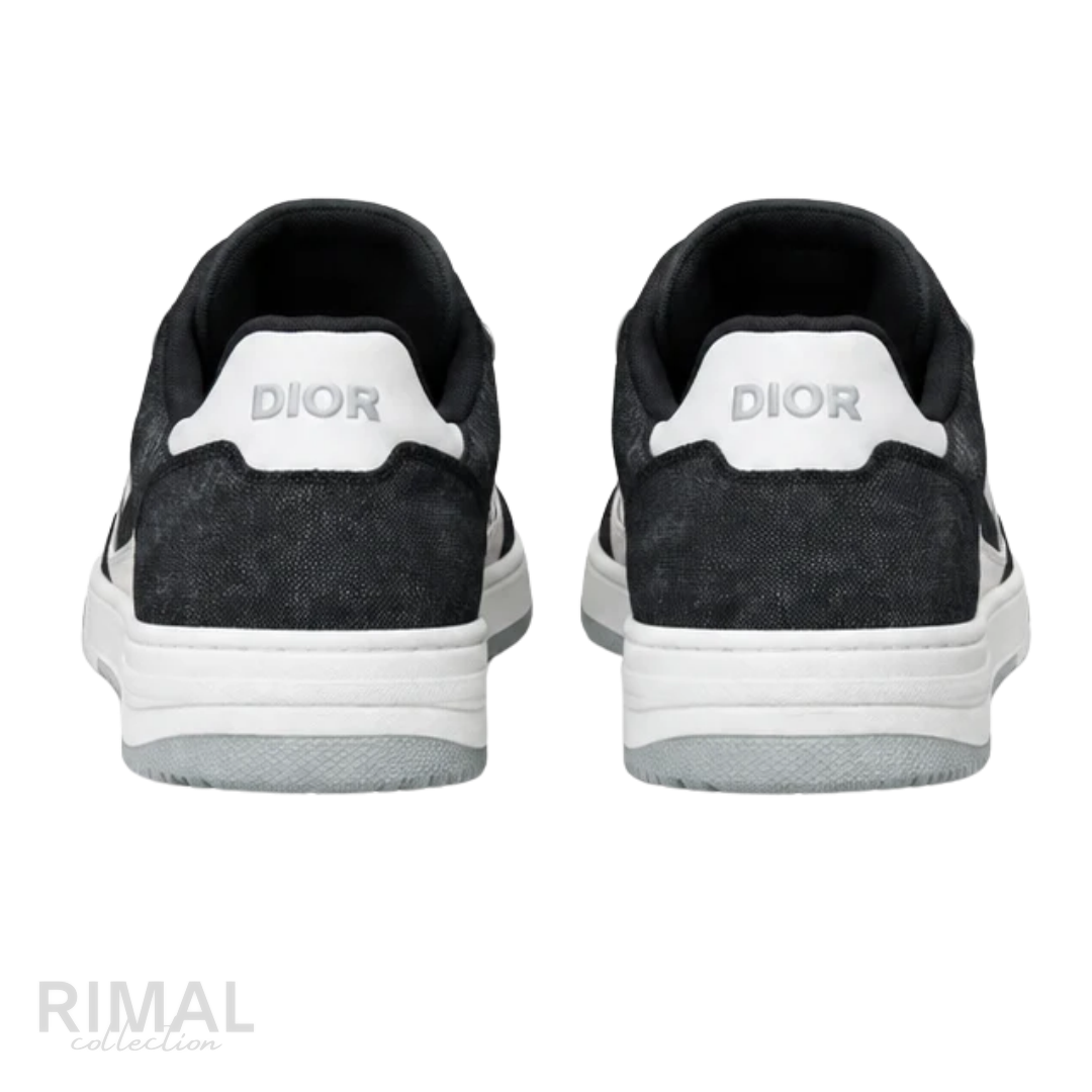 DIOR B27 Low-Top Sneakers Black White Oblique Galaxy Leather