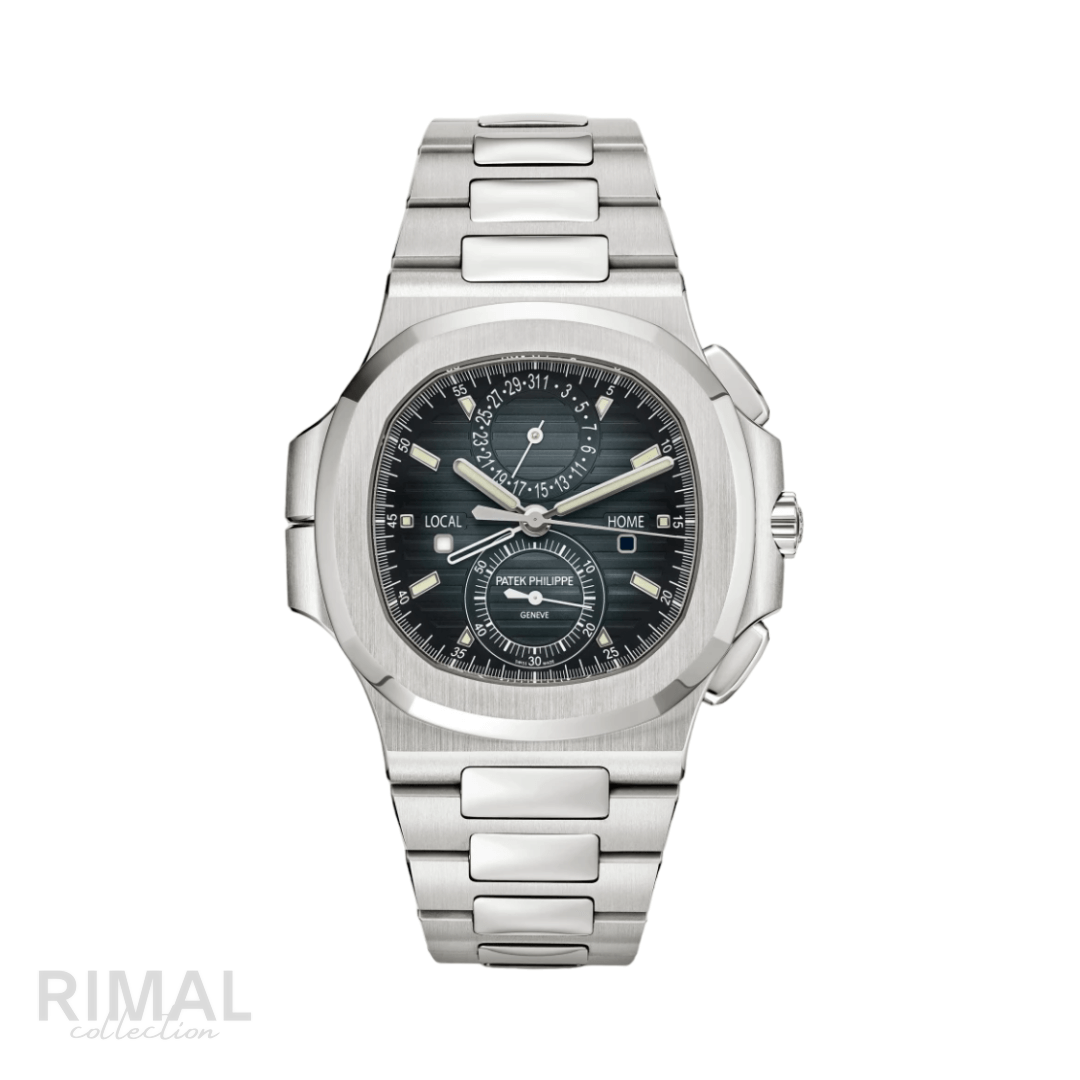 Patek Philippe | Nautilus Time Sunburst Blue Dial - Free & Fast UAE Shipping