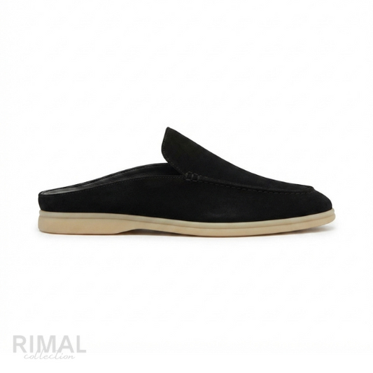 Loro Piana Suede Loafers – Black - View 2