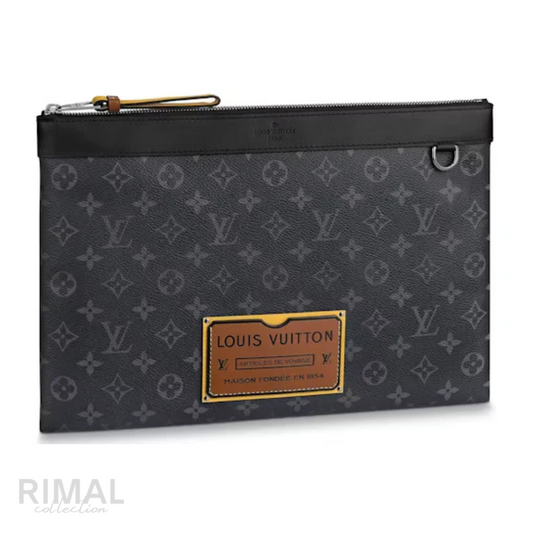 Louis Vuitton – Monogram Eclipse with Yellow Gaston Label Patch