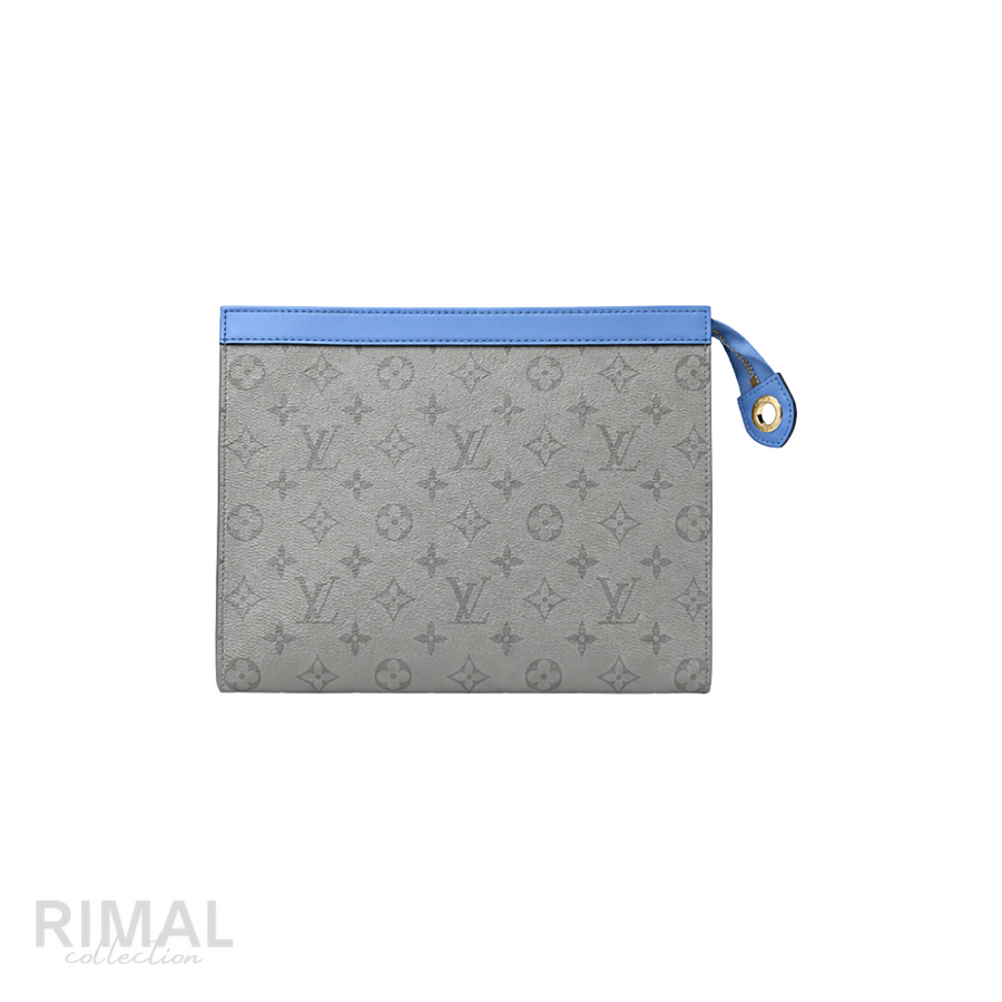 Louis Vuitton Pochette Voyage Pouch – Grey & Blue