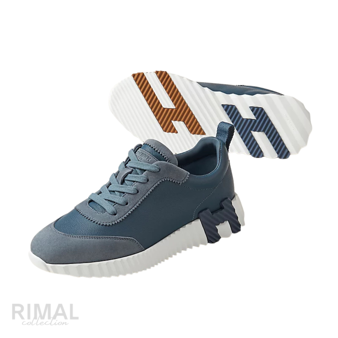 Hermès | Bouncing Sneakers Bleu Mer - View 3