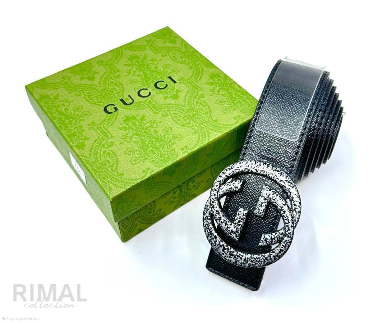 Gucci | Interlocking G Belt – Black / Silver / Gold – Product Image 1