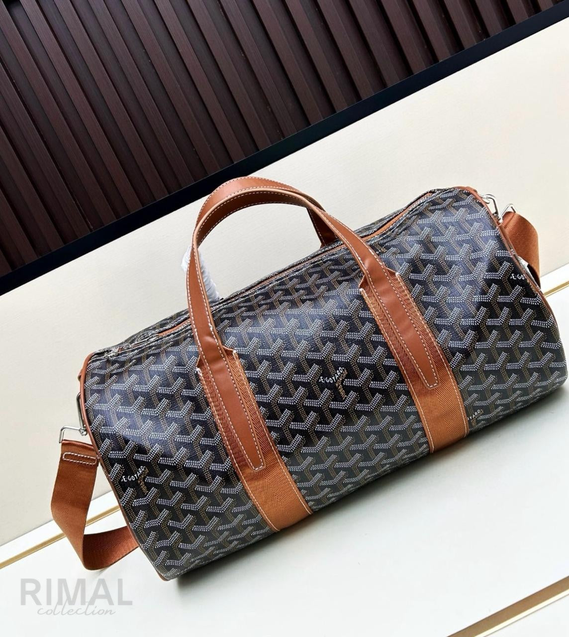 Goyard | Boeing 45 Duffel Bag – Black / Tan – Product Image 1