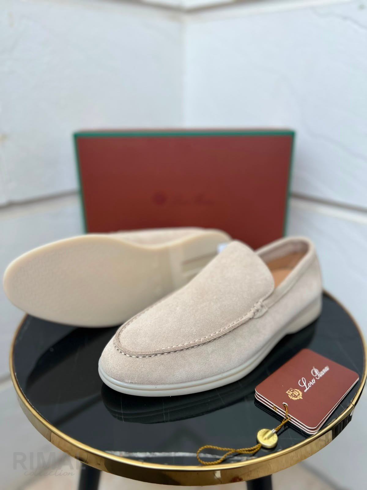 Loro Piana Suede Loafers – Pearl - View 5