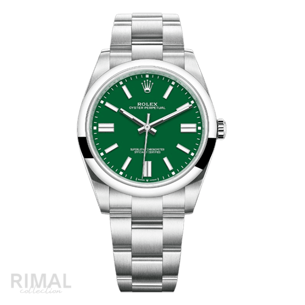 Rolex | Oyster Perpetual Green Index Dial - Free & Fast UAE Shipping
