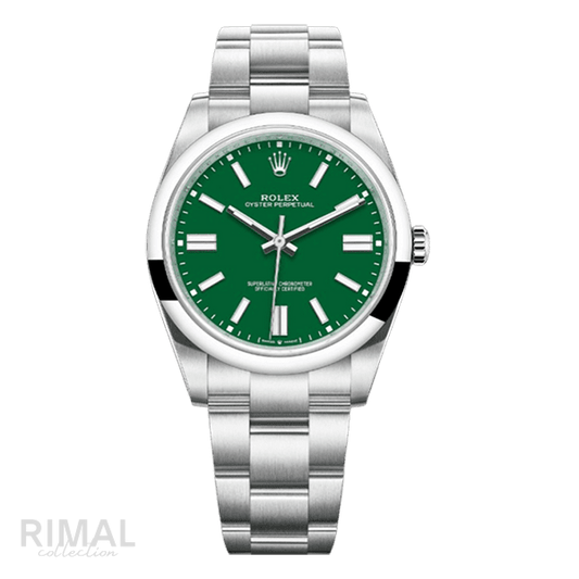 Rolex | Oyster Perpetual Green Index Dial - Free & Fast UAE Shipping