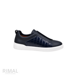 Zegna Footwear | Triple Stitch Dark Blue