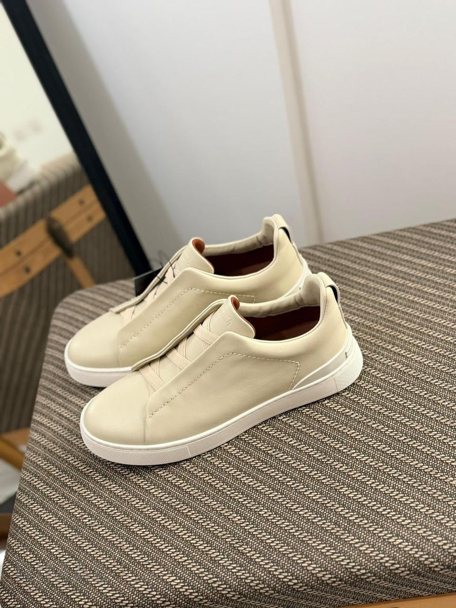Zegna Footwear | Triple Stitch White