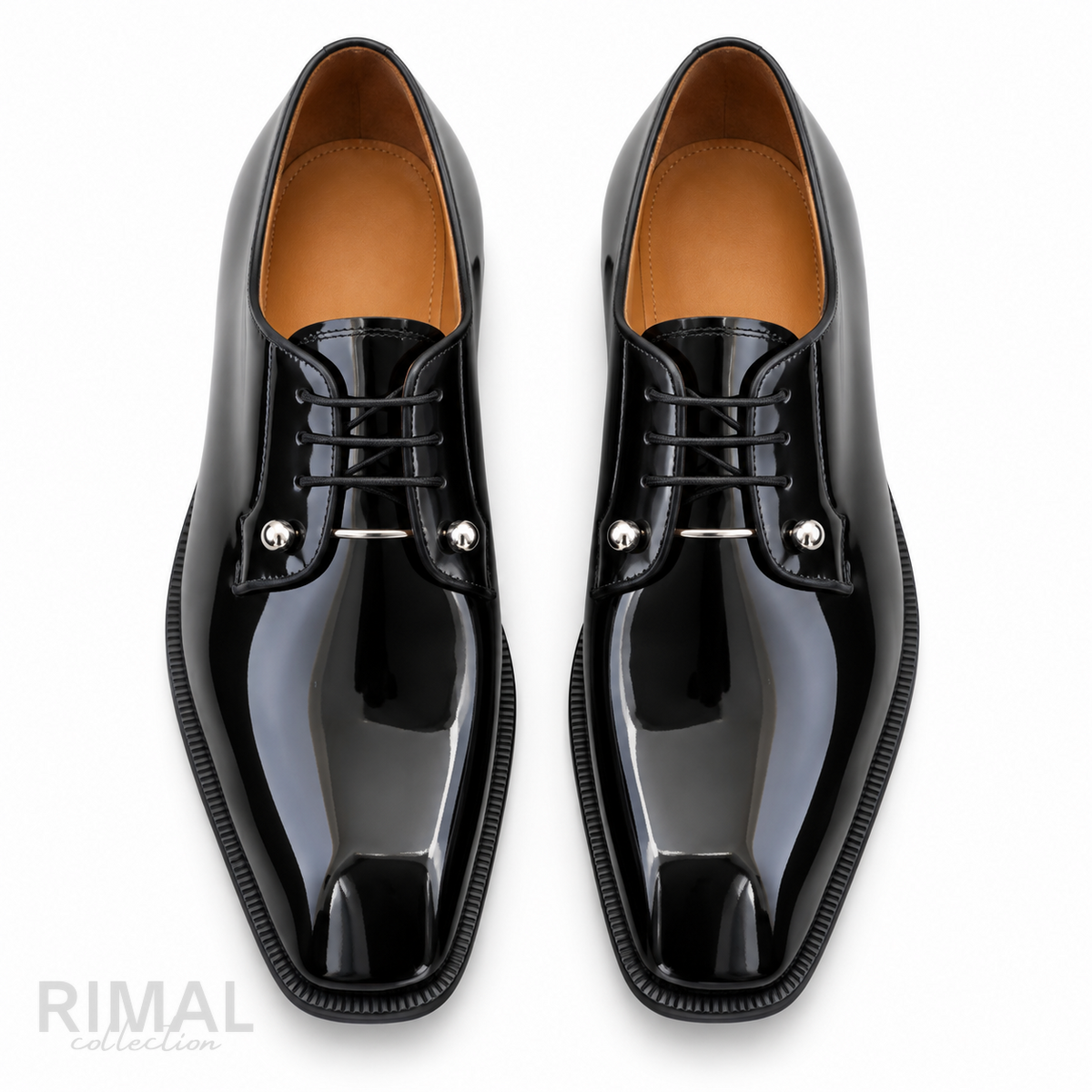 Christian Louboutin Chambeliss Derby Shoes – Glossy Black - View 2