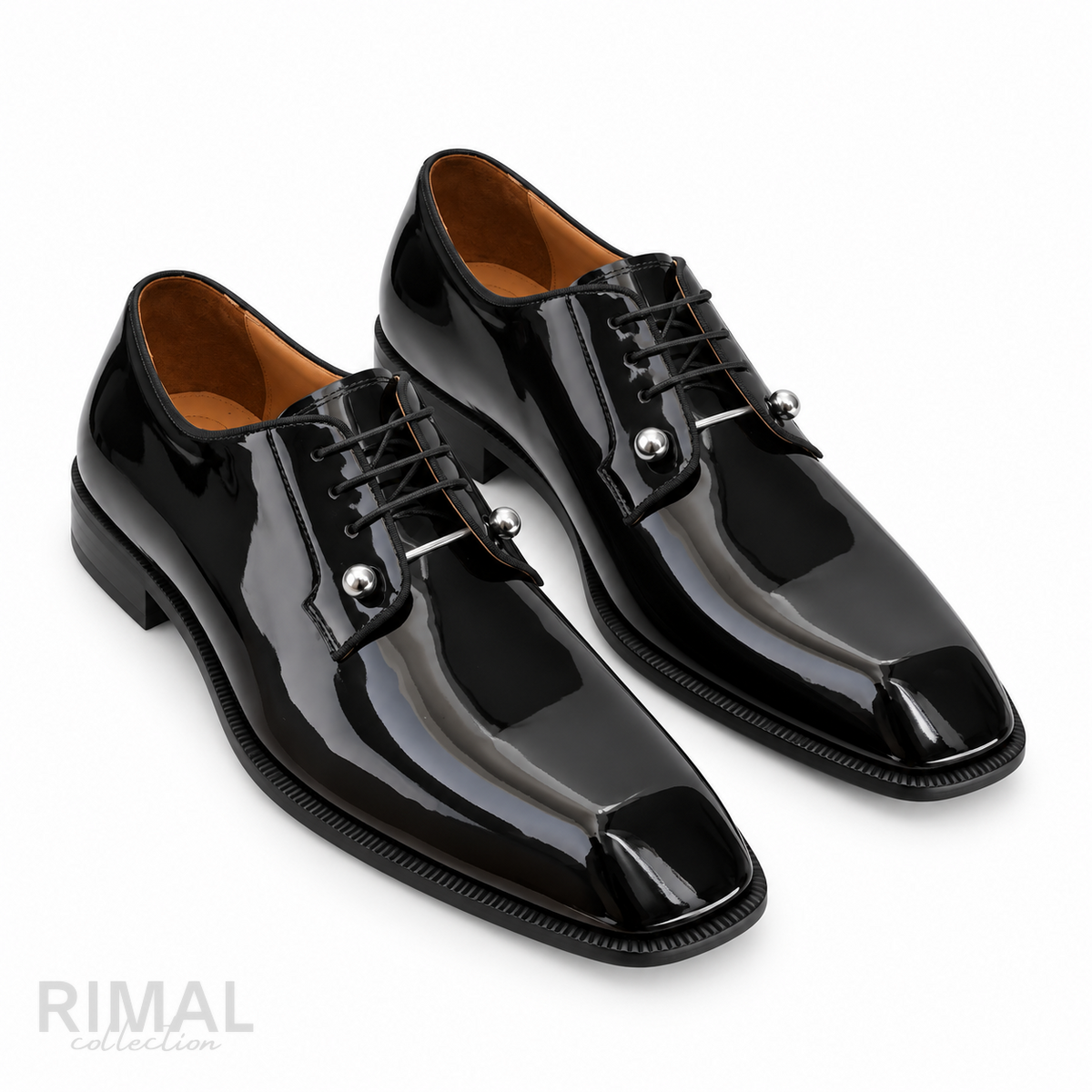 Christian Louboutin Chambeliss Derby Shoes – Glossy Black - View 5