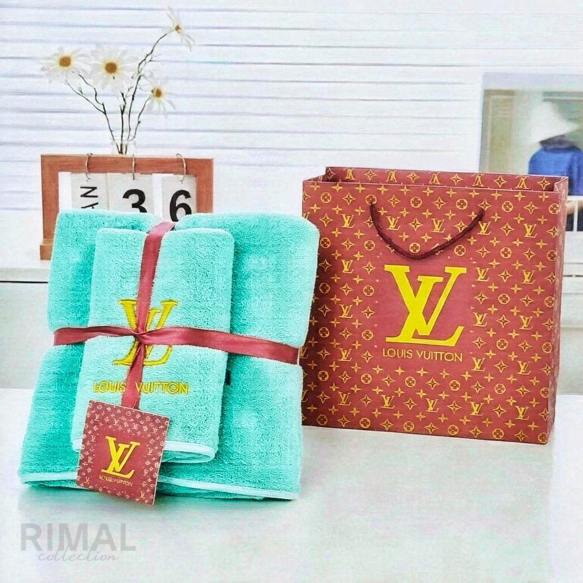Louis Vuitton Bath Towel – Turquoise - View 5